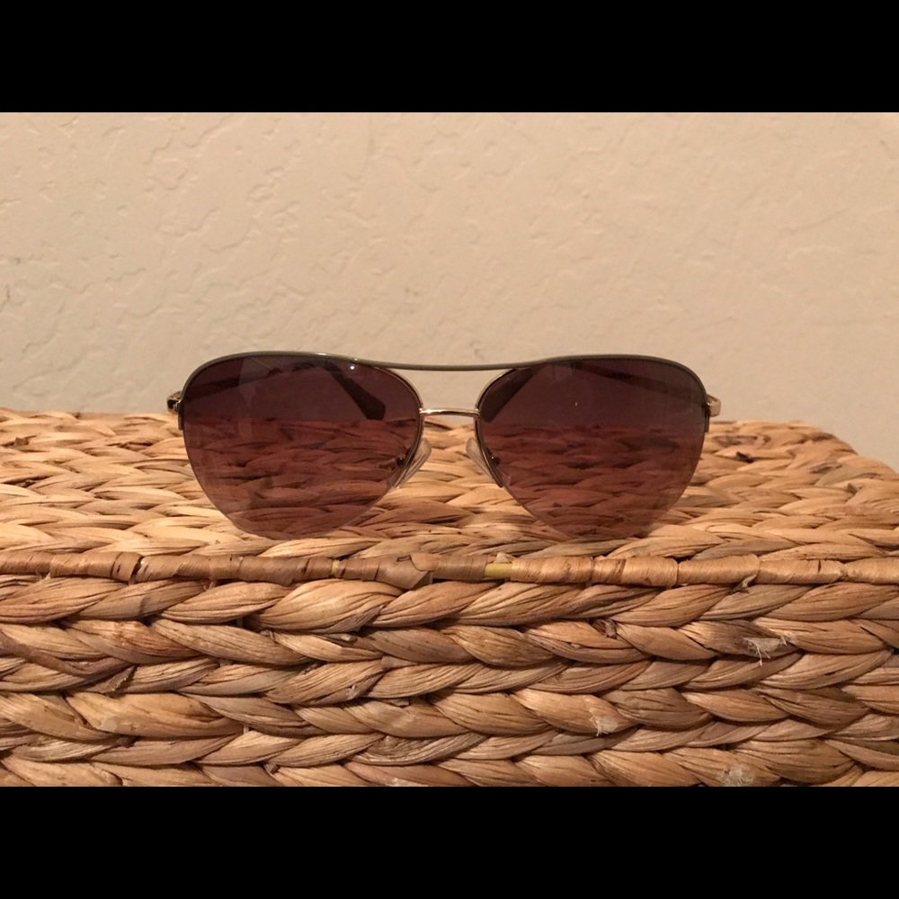 •••SOLD••• Coach Aviators in taupe - Picture 2 of 4